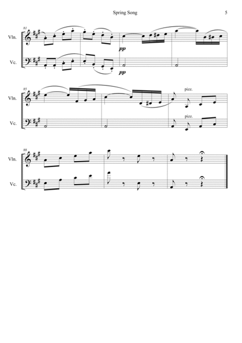 Lieder ohne Worte Op.62 No.6 image number null