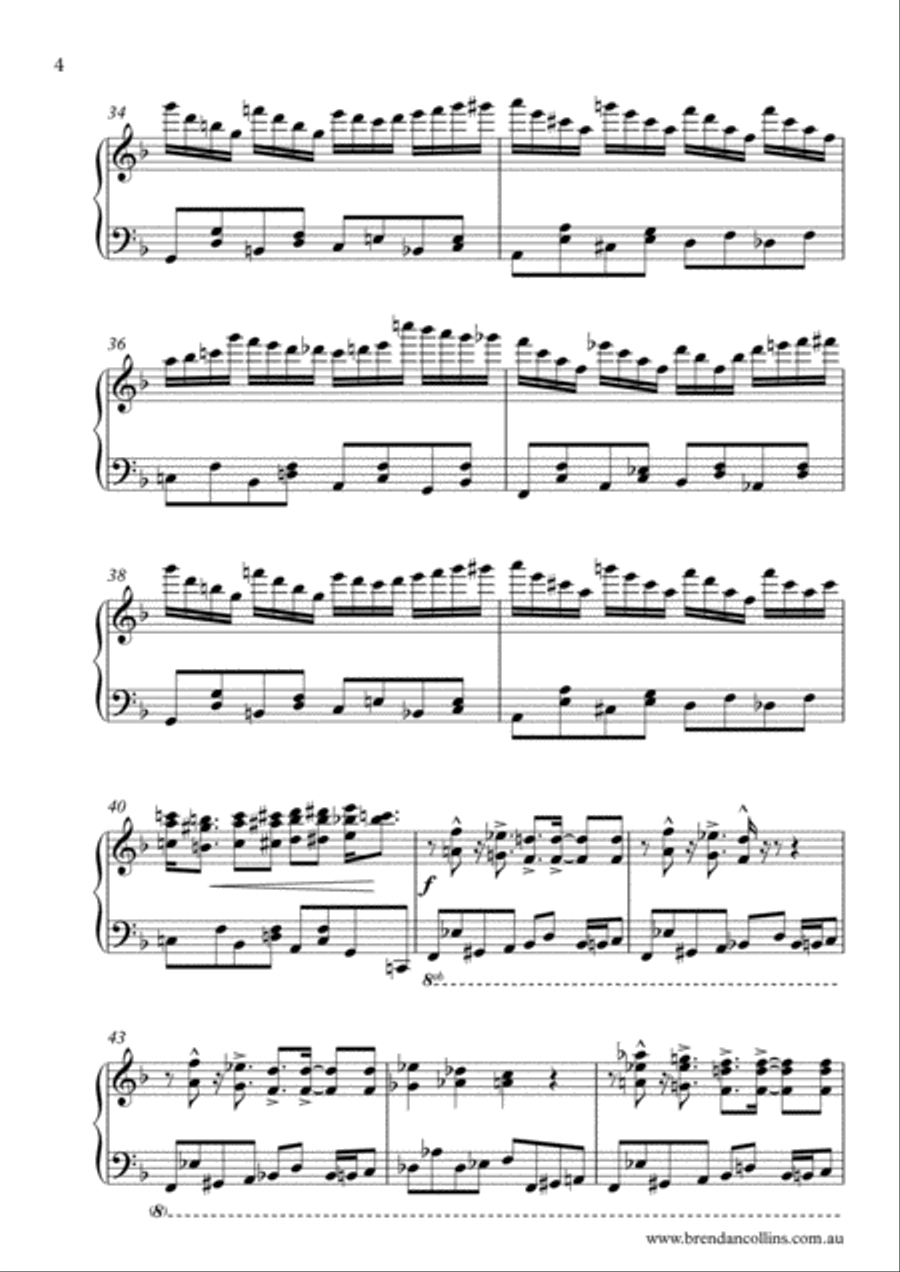 Narrabeen Hustle - Solo Piano Piano Solo scores gallery preview page 4