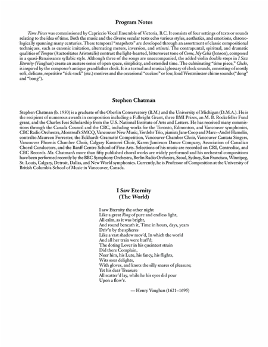 Time Pieces: 3. I Saw Eternity 4-Part scores gallery preview page 2