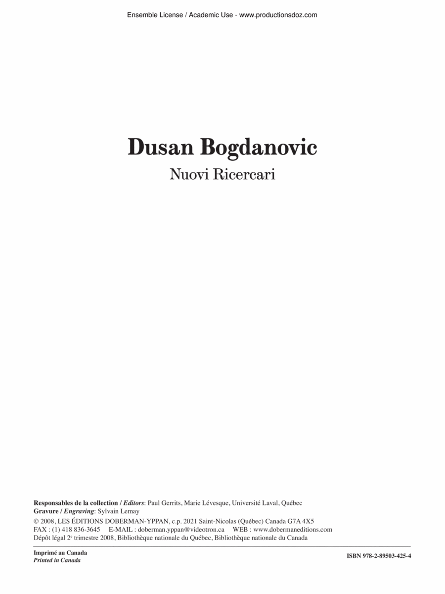 Nuovi Ricercari Nuovi Ricercari Classical Guitar scores gallery preview page 1