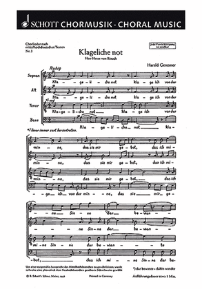 Fünf Chorlieder