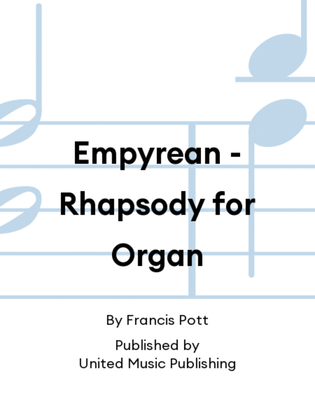 Book cover for Empyrean - Rhapsody for Organ