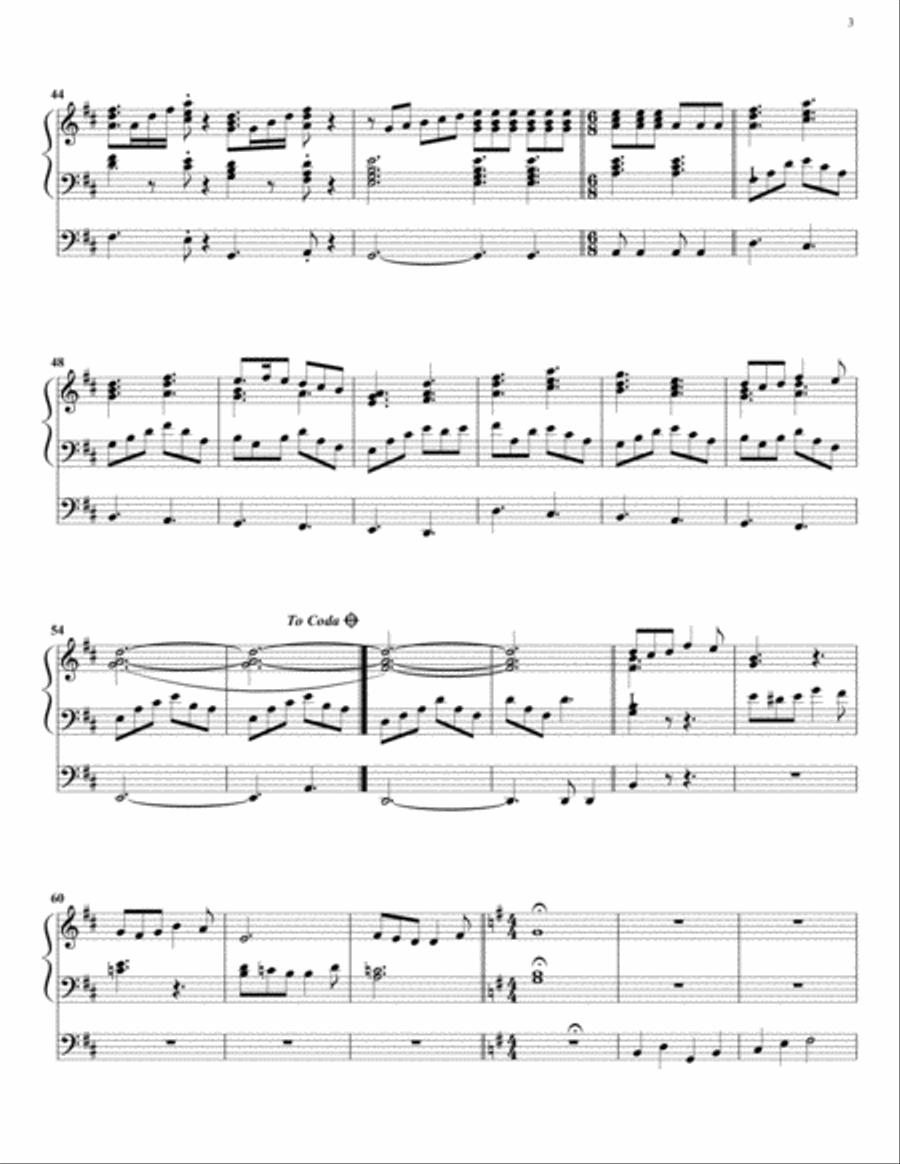 Ever In Joyful Song Organ Solo scores gallery preview page 3
