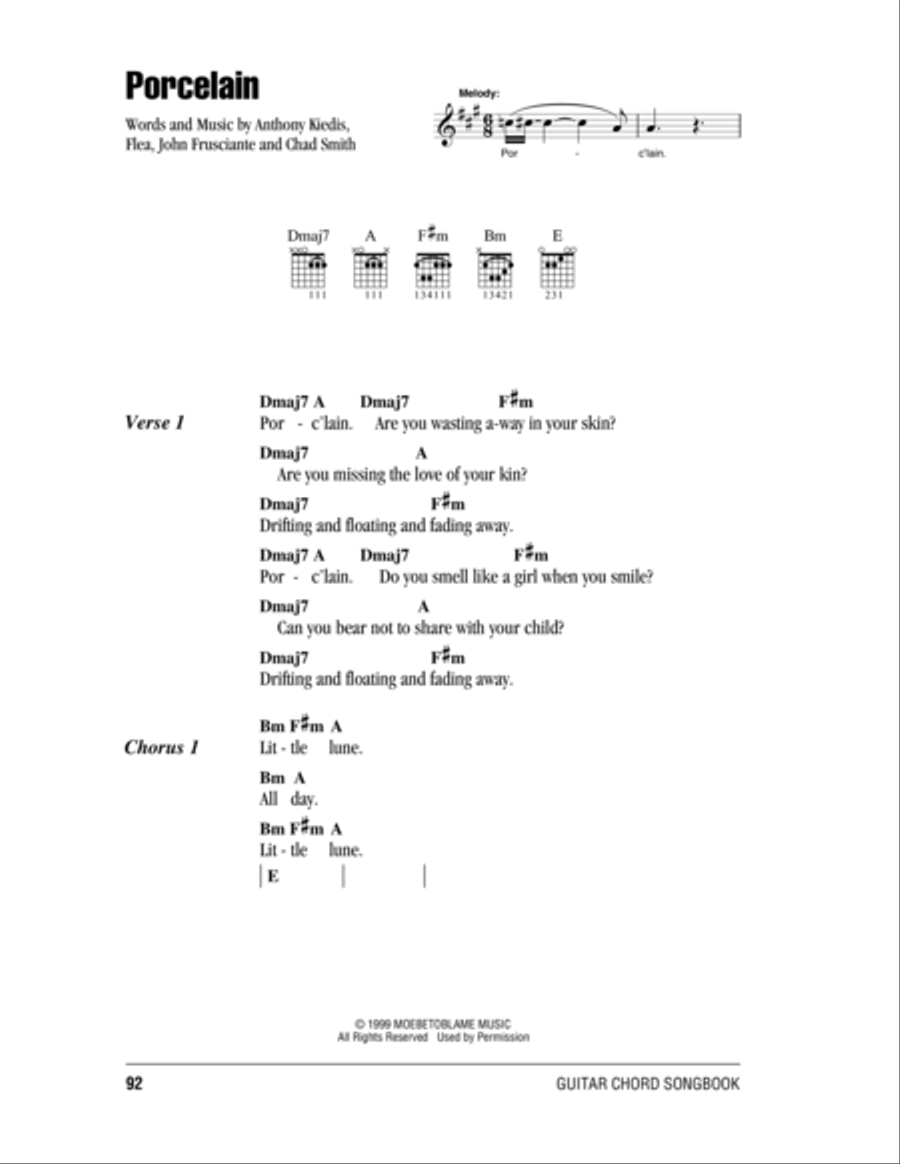 Porcelain Acoustic Guitar scores gallery preview page 1