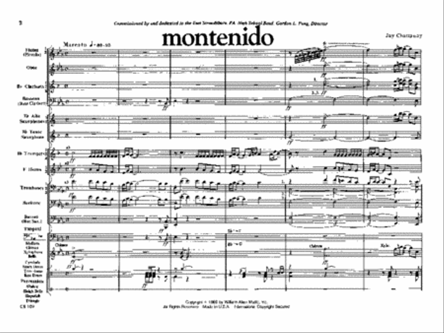 Montenido Montenido Concert Band scores gallery preview page 2