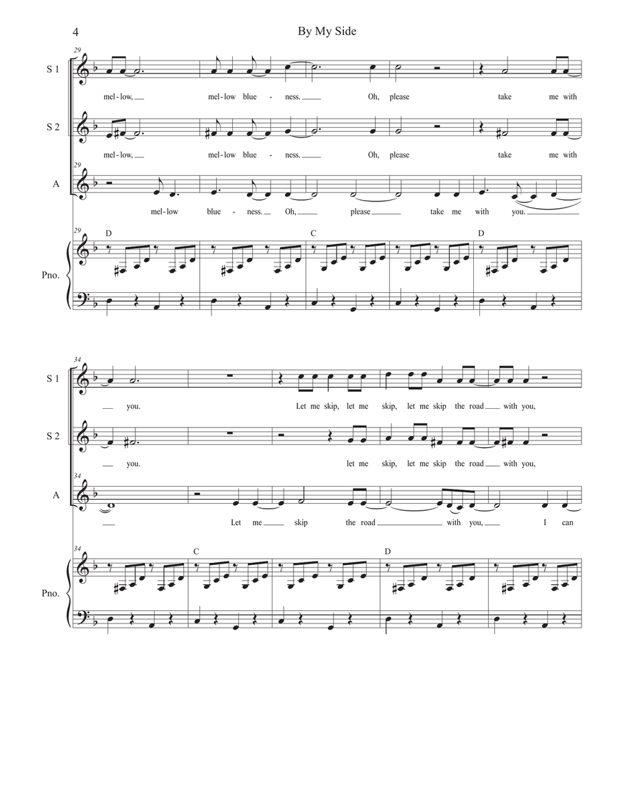 By My Side By My Side SSA scores gallery preview page 4