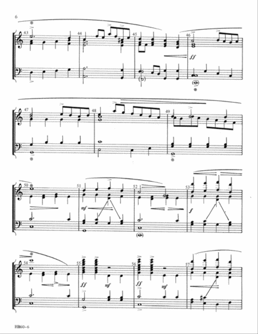 The Heavens Are Telling The Heavens Are Telling Handbell Choir scores gallery preview page 5