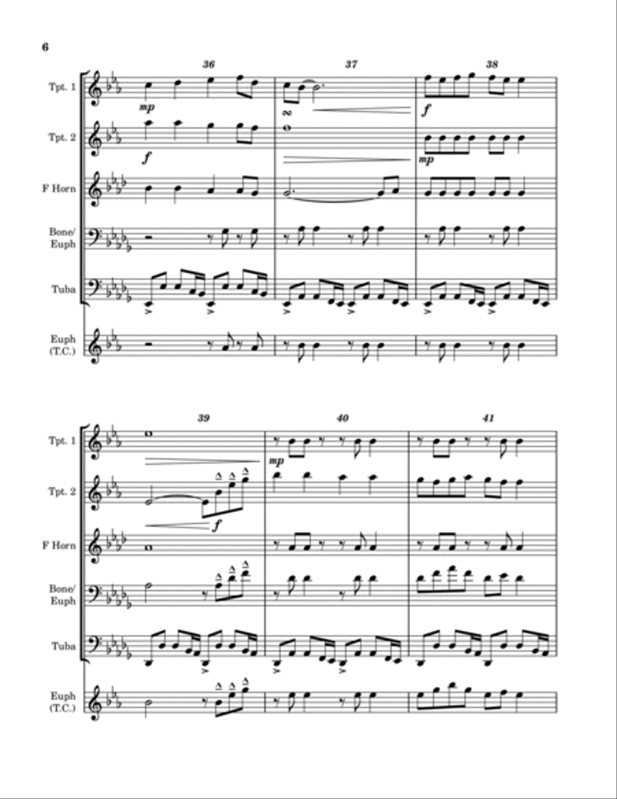 Super Trouper Euphonium scores gallery preview page 6