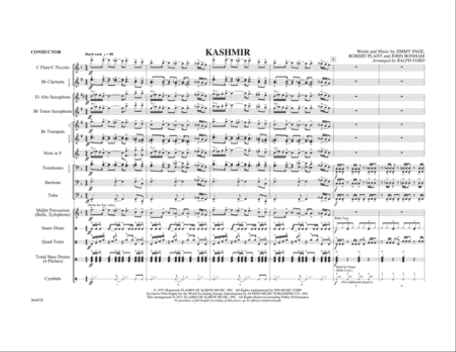 Kashmir Marching Band scores gallery preview page 9