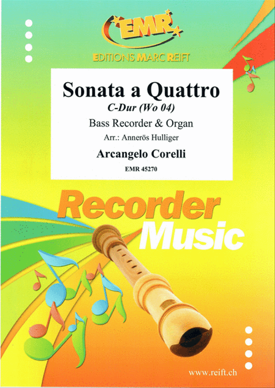 Sonata a Quattro Sonata a Quattro Bass Recorder scores gallery preview page 1