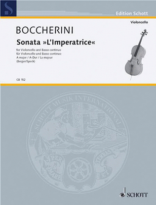 Book cover for Sonata in A Major "L'imperatrice"