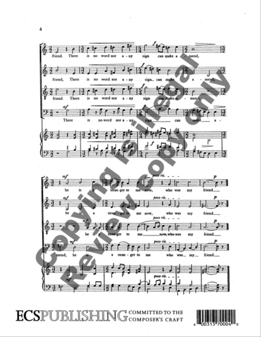 Because Your Voice 4-Part scores gallery preview page 6