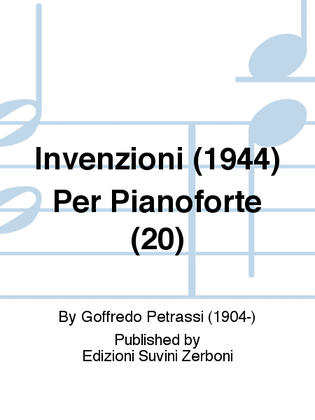 Invenzioni (1944) Per Pianoforte (20)