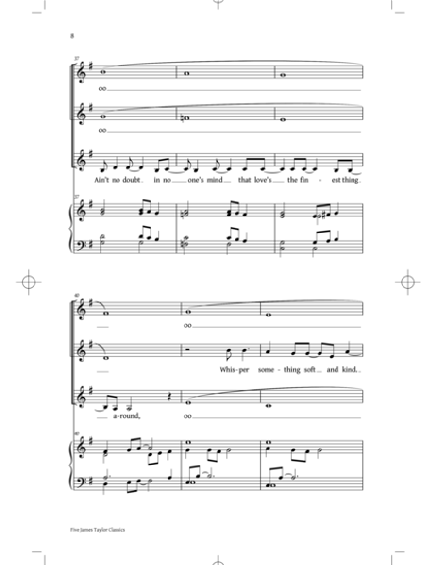 You've Got A Friend: Five James Taylor Classics SSA scores gallery preview page 6