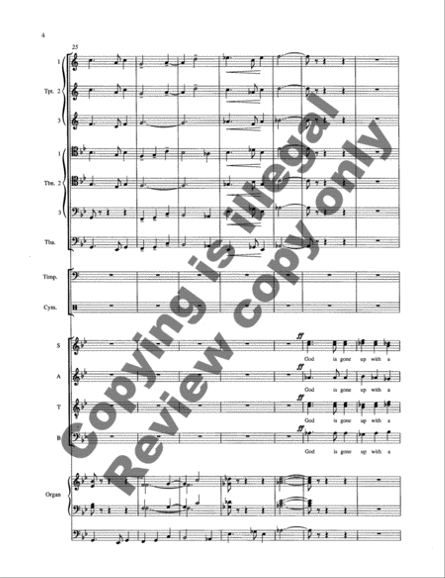 O Clap Your Hands (Brass & Percussion Full Score & Parts) Choir scores gallery preview page 6