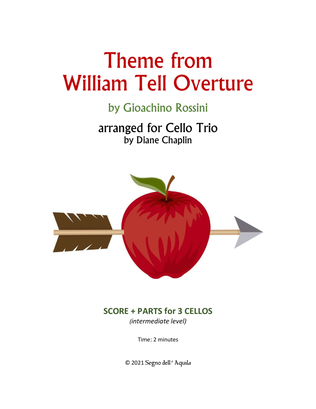 Book cover for William Tell Overture - cello trio