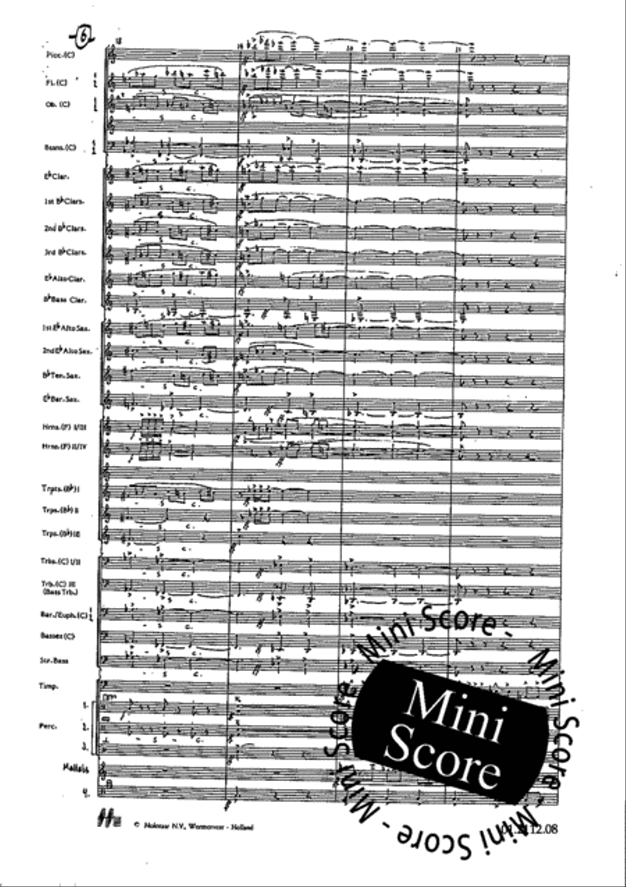 Tre Dodecapricci Concert Band scores gallery preview page 12