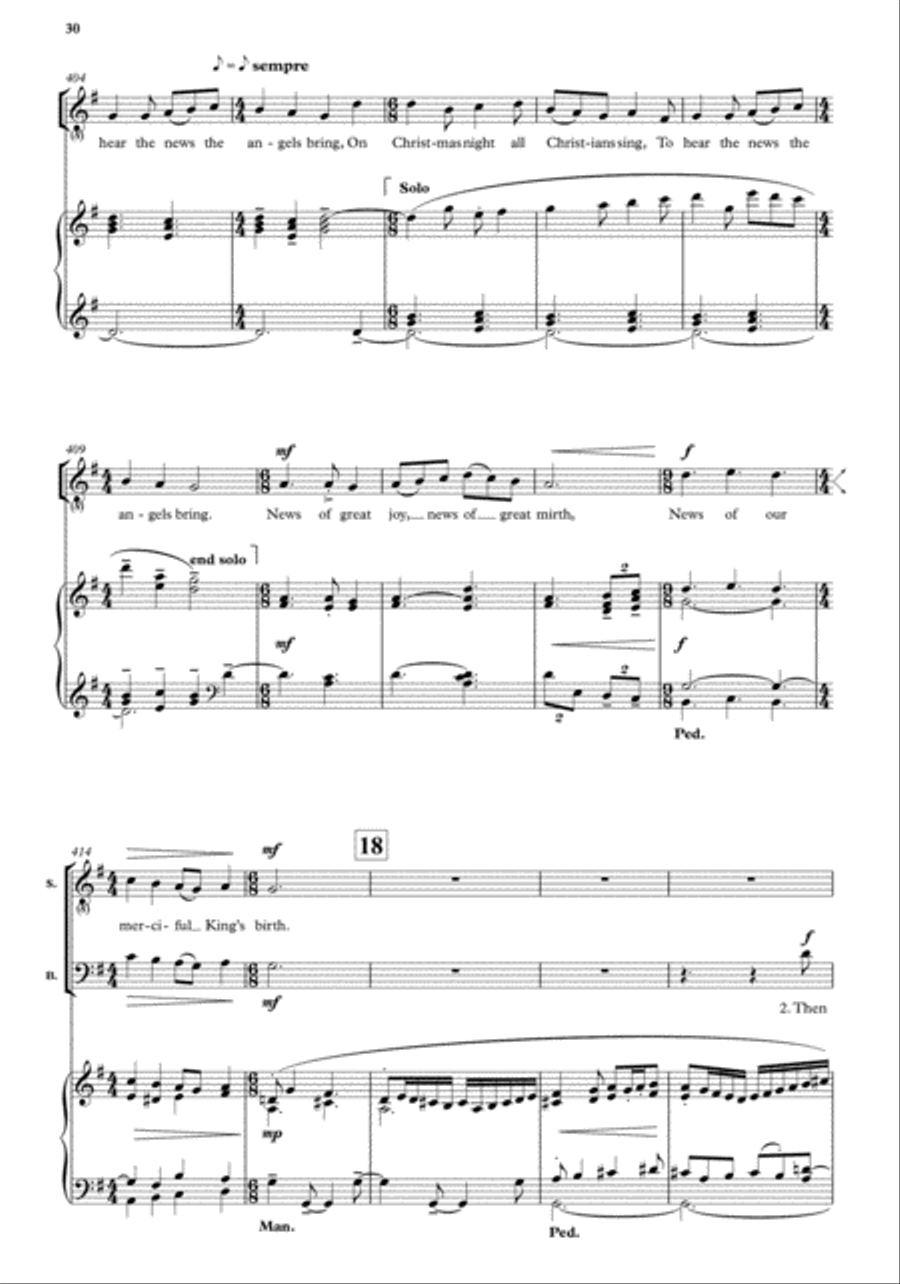 A Winter's Night 4-Part scores gallery preview page 11