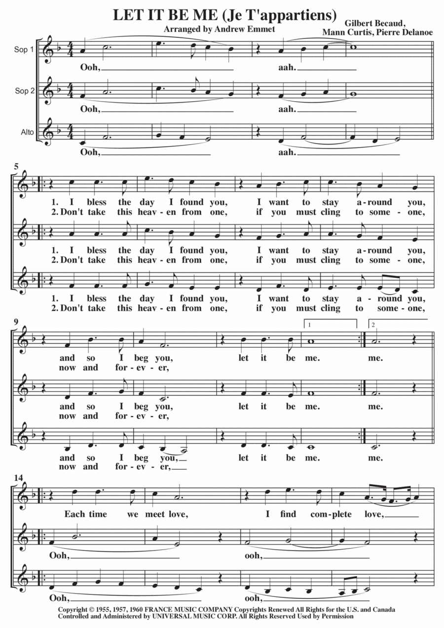 Let It Be Me (Je T'appartiens) image number null