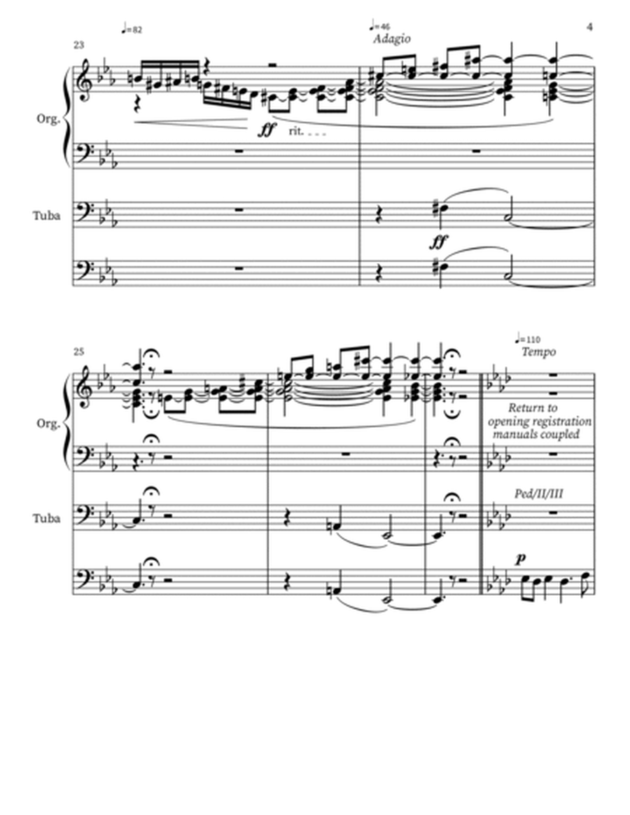 Fantasia and Fugue in Eb Major for Organ