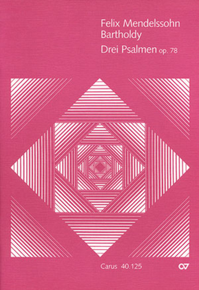 Book cover for Three Psalms, Op. 78 (Drei Psalmen op. 78)