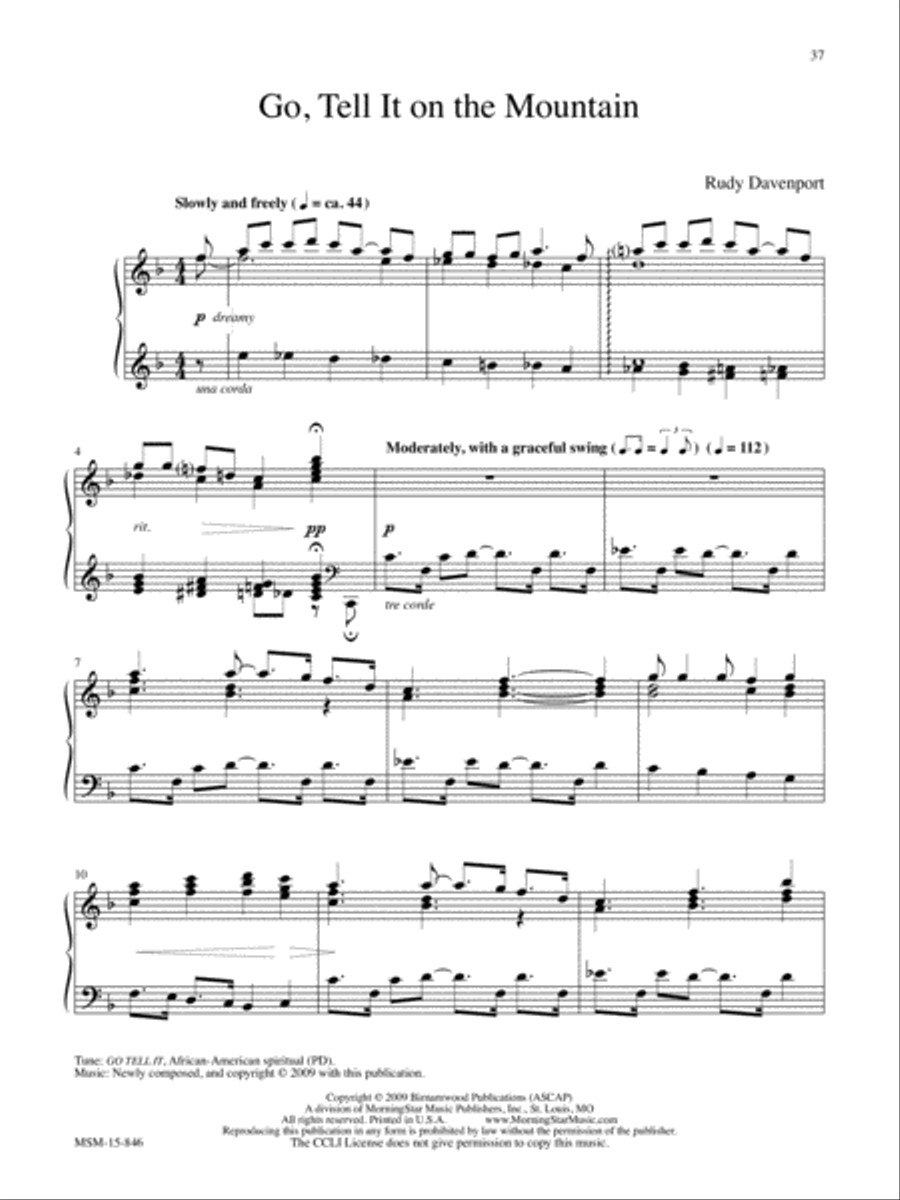 Advent and Christmas Wonder, Set 3 Easy Piano scores gallery preview page 18