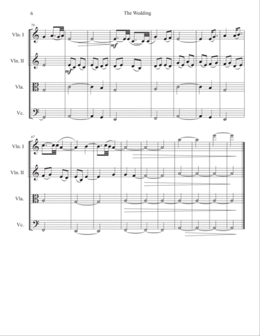 The Wedding String Quartet scores gallery preview page 6