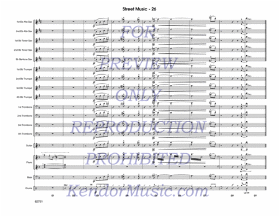 Street Music Jazz Ensemble scores gallery preview page 27