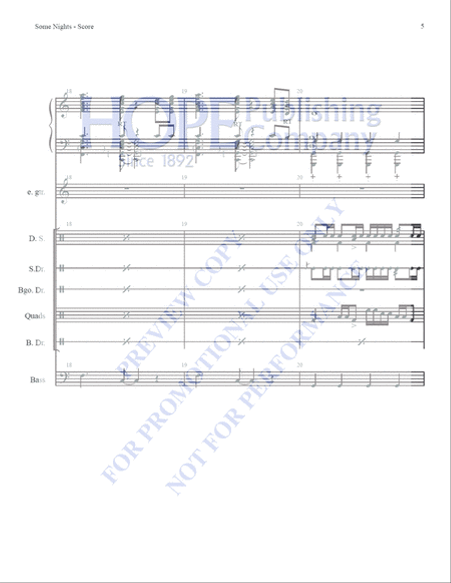 Some Nights Some Nights 5-Octaves scores gallery preview page 7