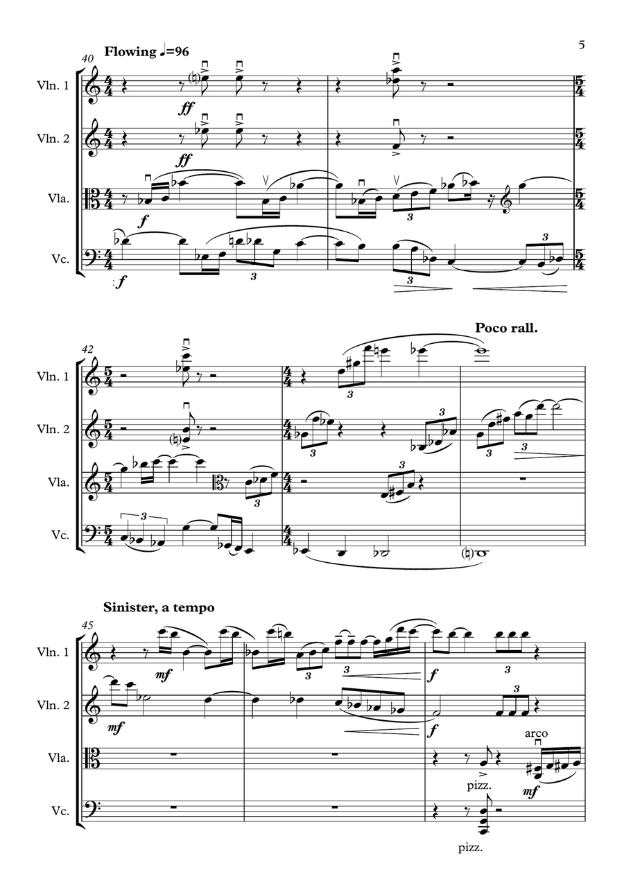 Phantasy Quartet Phantasy Quartet String Quartet scores gallery preview page 5