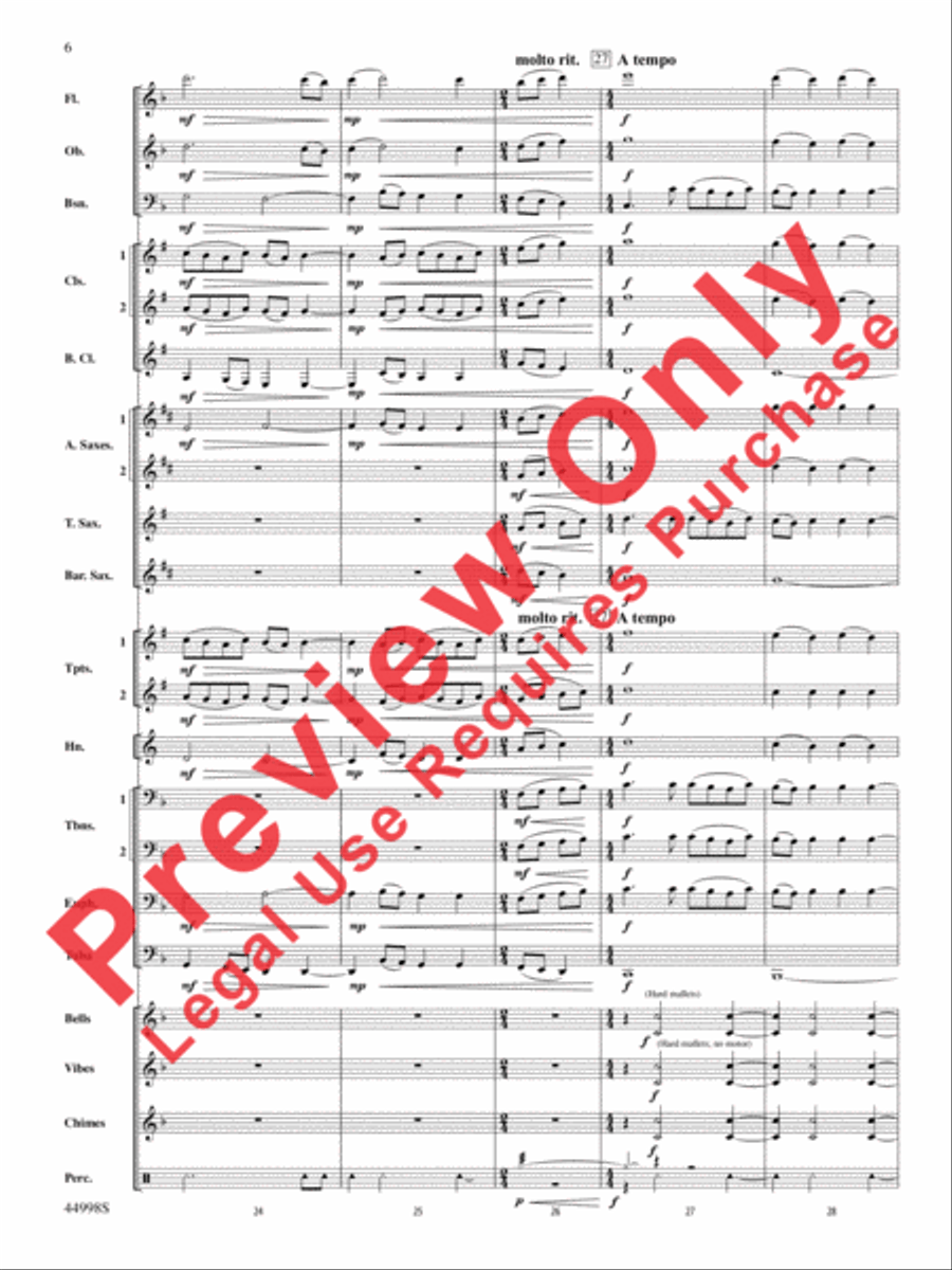 Ave Maria Ave Maria Concert Band scores gallery preview page 15