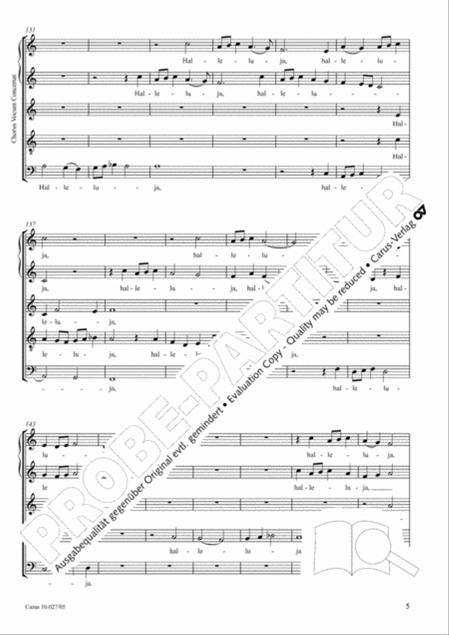 Halleluja, Christ ist erstanden (Halleluja. Christ ist erstanden) SSATB scores gallery preview page 6