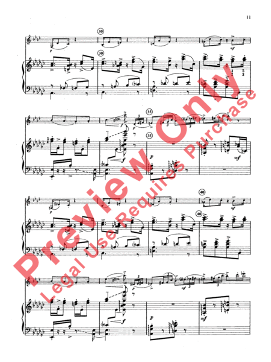 Gershwin Preludes Small Ensemble scores gallery preview page 12