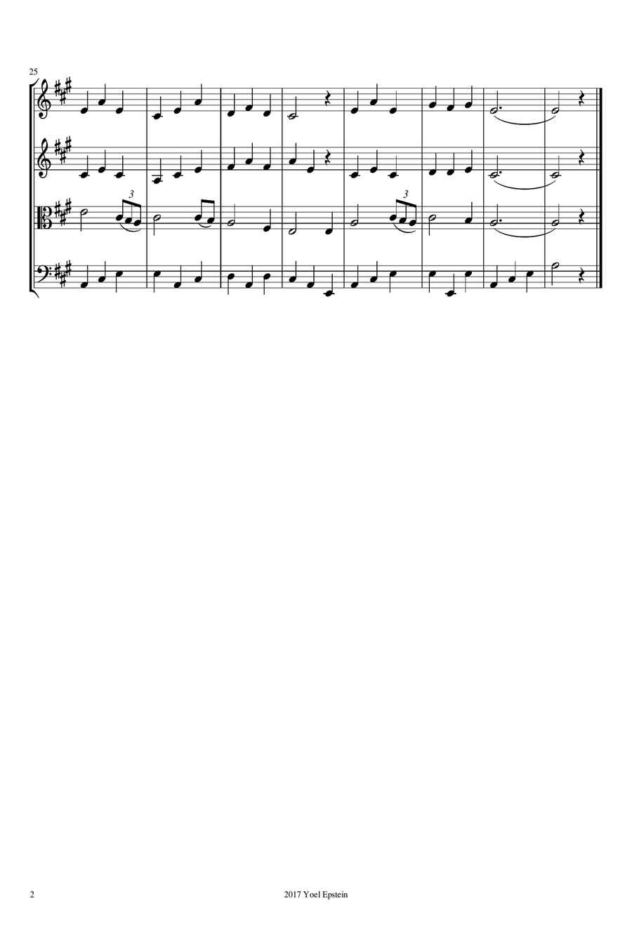Amazing Grace for String Quartet String Quartet scores gallery preview page 5