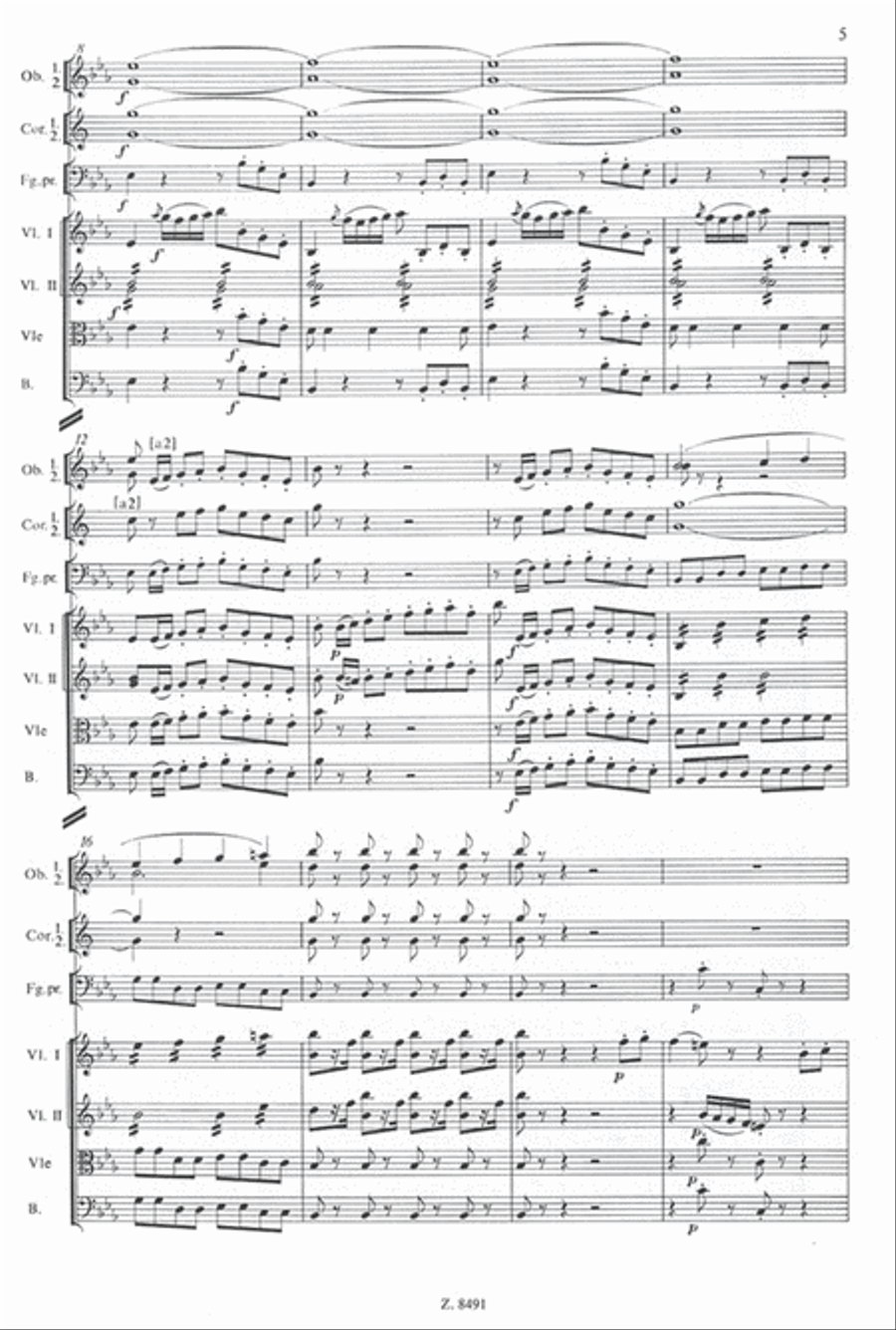 Konzert Es-Dur für Fagott und Orchester Orchestra scores gallery preview page 3