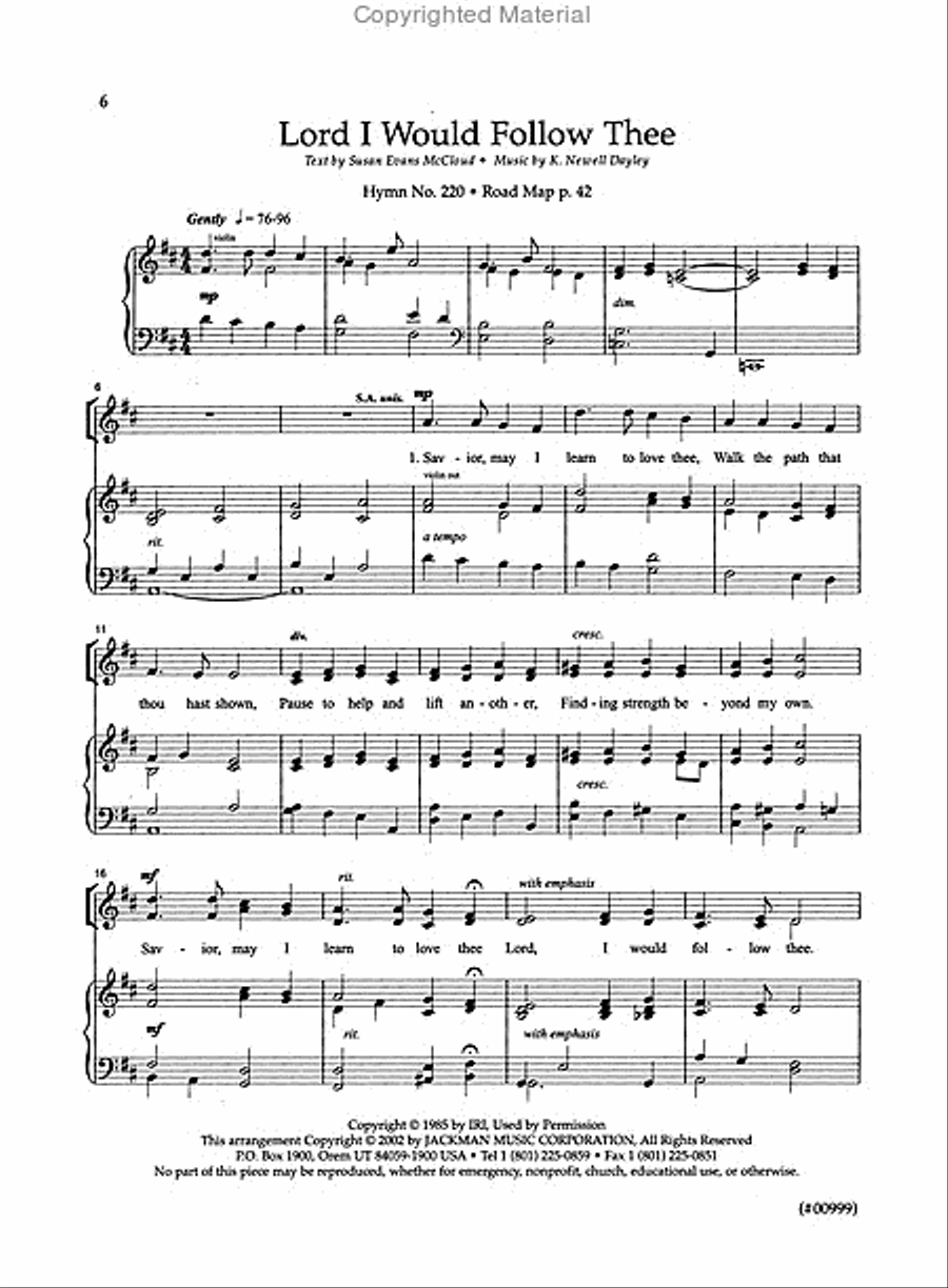 Hymnplicity Ward Choir - Book 3 4-Part scores gallery preview page 3
