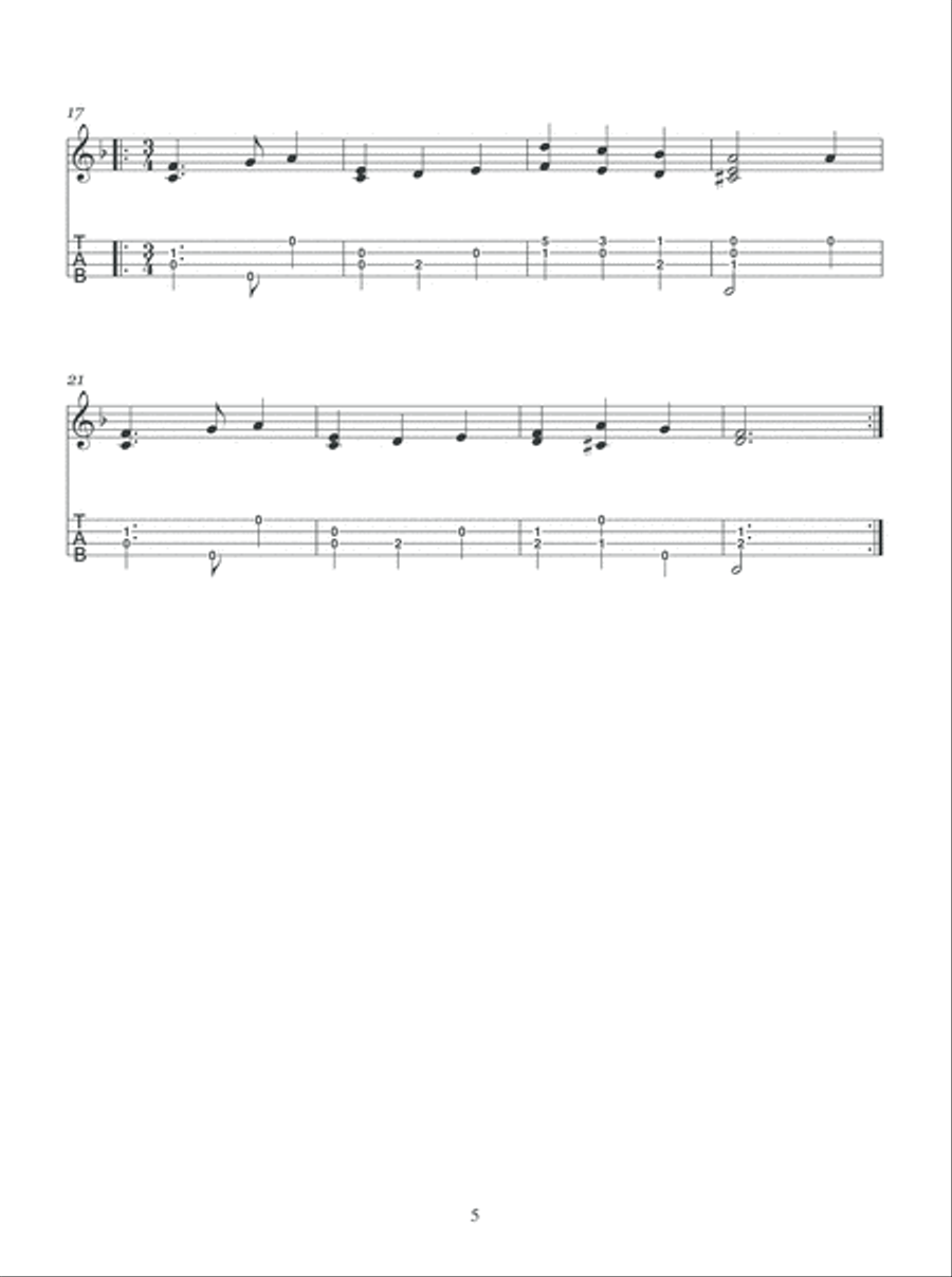 20 Spanish Baroque Pieces by Gaspar Sanz Arranged for Uke Ukulele scores gallery preview page 6
