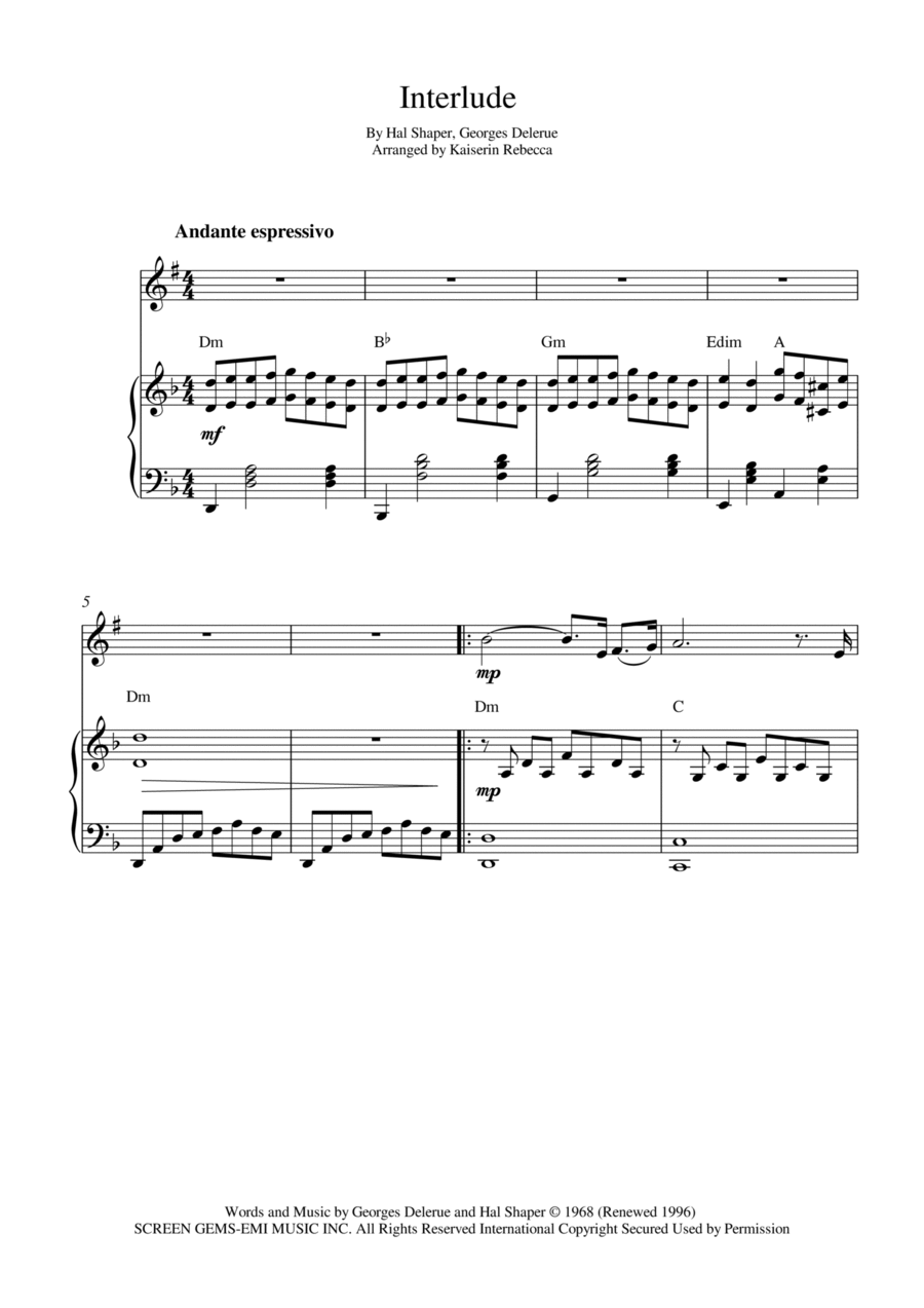 Interlude Clarinet Solo scores gallery preview page 1