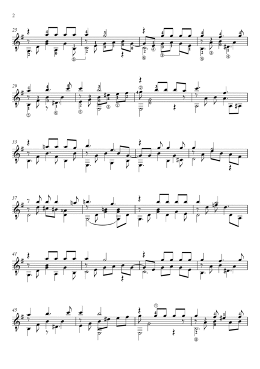 GRACIAS A LA VIDA - VIOLETA PARRA - FOR GUITAR SOLO Guitar Solo scores gallery preview page 3