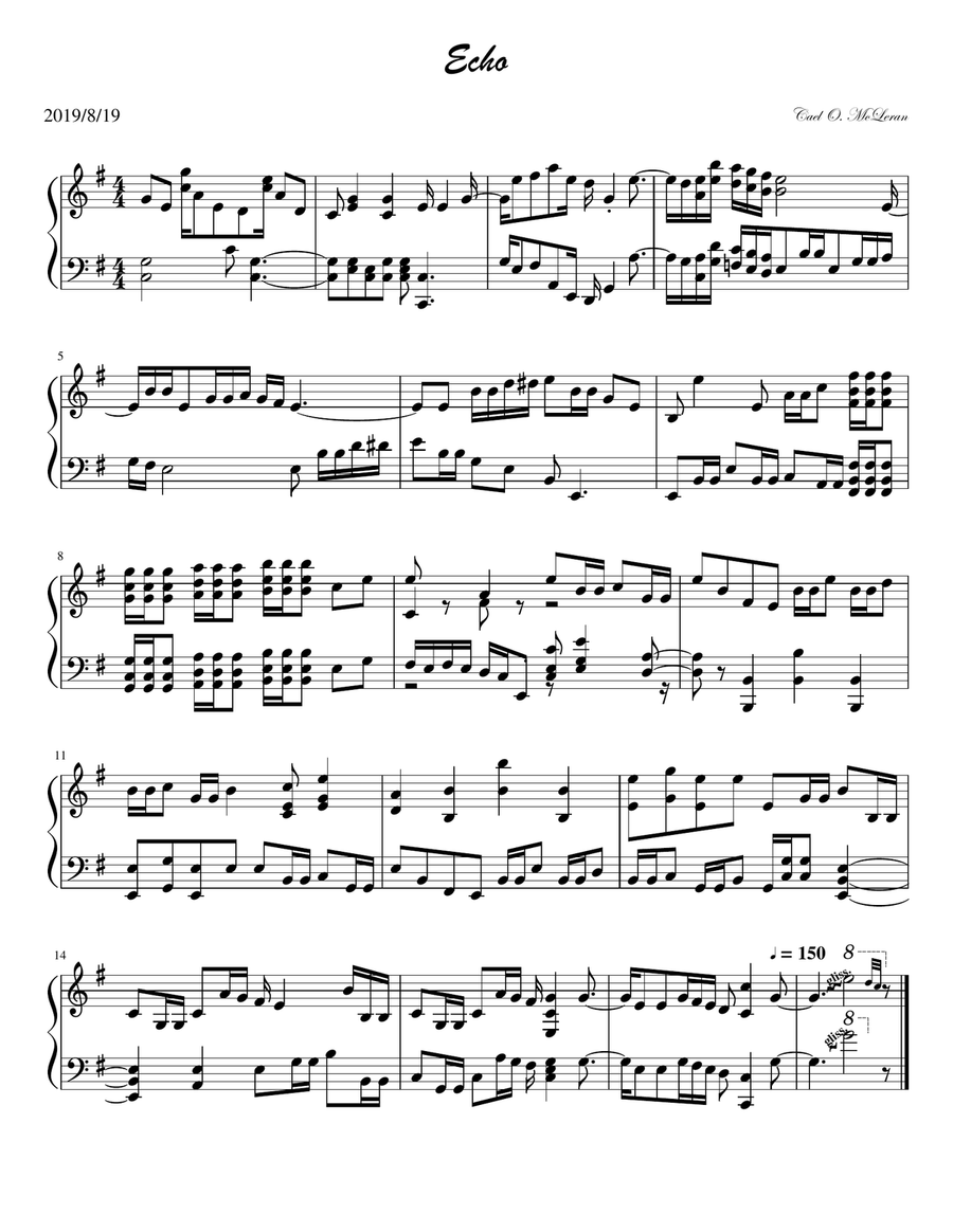 Echo (Piano solo)