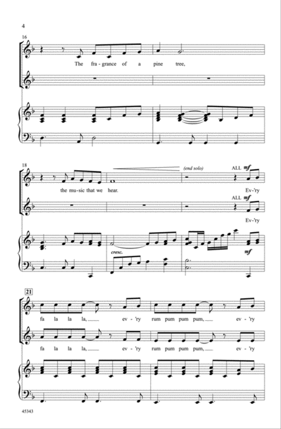When I Hear the Sounds of Christmas Choir scores gallery preview page 3