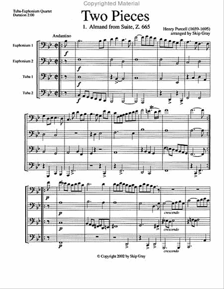 Concert and Contest Collection for Tuba-Euphonium Quartet EETT scores gallery preview page 7