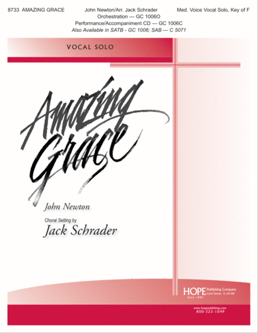 Amazing Grace Amazing Grace Voice Solo scores gallery preview page 1