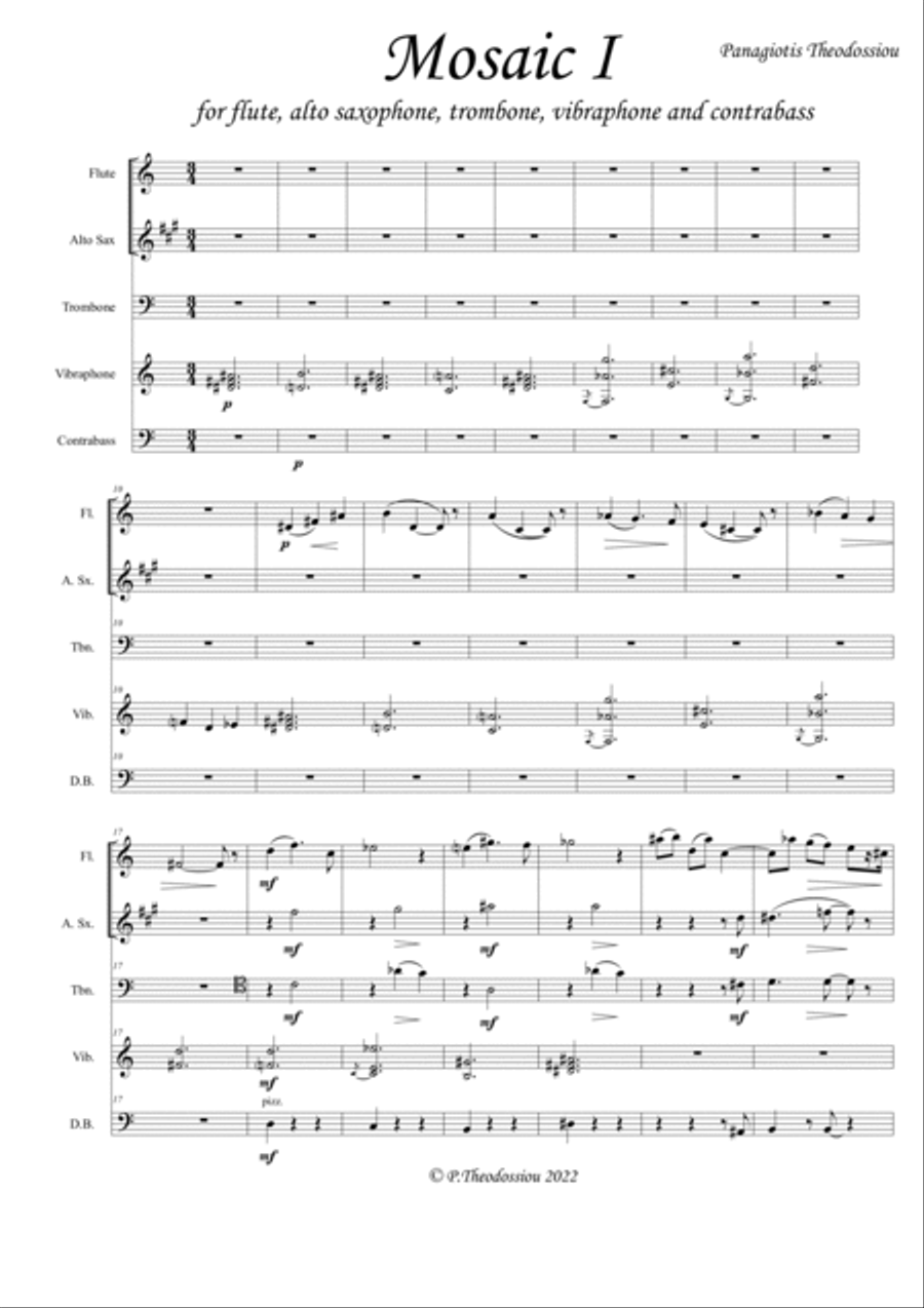 Mosaics Mosaics Small Ensemble scores gallery preview page 3