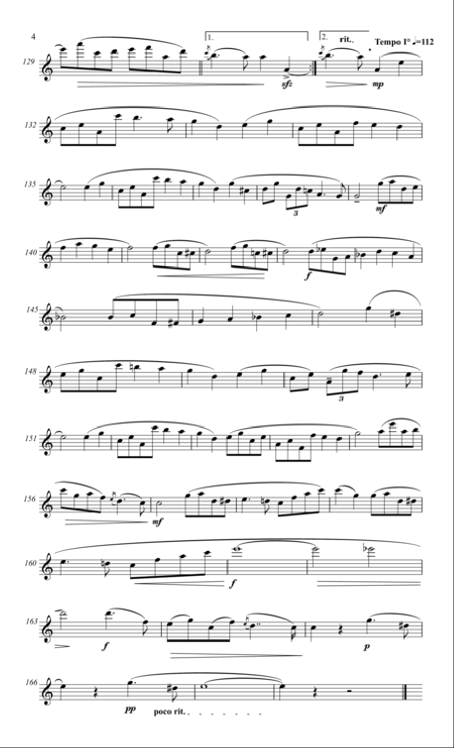 Schumann, 3 Romances for flute & piano Flute Solo scores gallery preview page 5