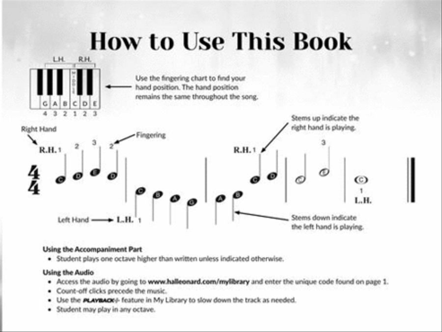 Piano Songs for the Very Beginner Easy Piano scores gallery preview page 4