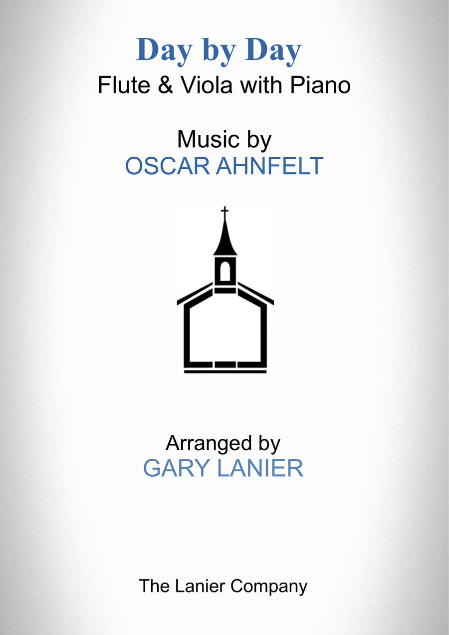 DAY BY DAY (Flute & Viola with Piano - Score & Parts included) Flute scores gallery preview page 1
