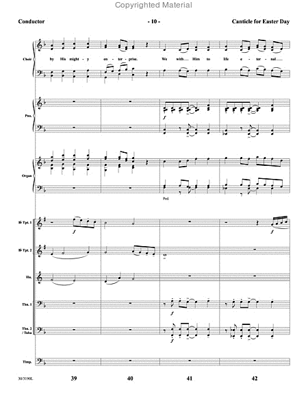 Canticle for Easter Day - Brass and Timpani Score and Parts image number null