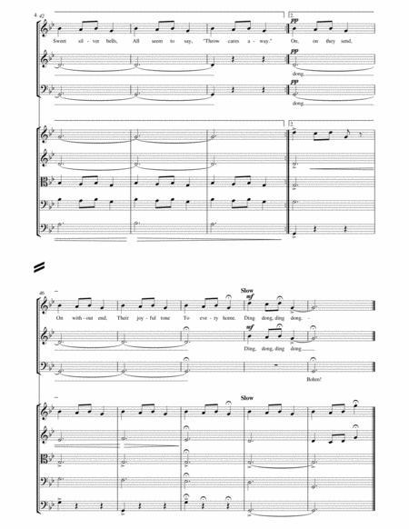 Carol of the Bells (Ukrainian Carol of Christmas )  for SAB Choir with String Orchestra image number null
