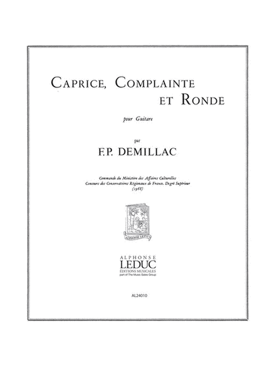 Caprice, Complainte Et Ronde (guitar Solo)